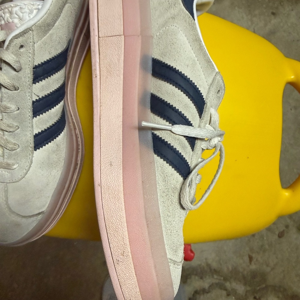 Adidas Gazelle Sneakers with Pink and Navy Accents